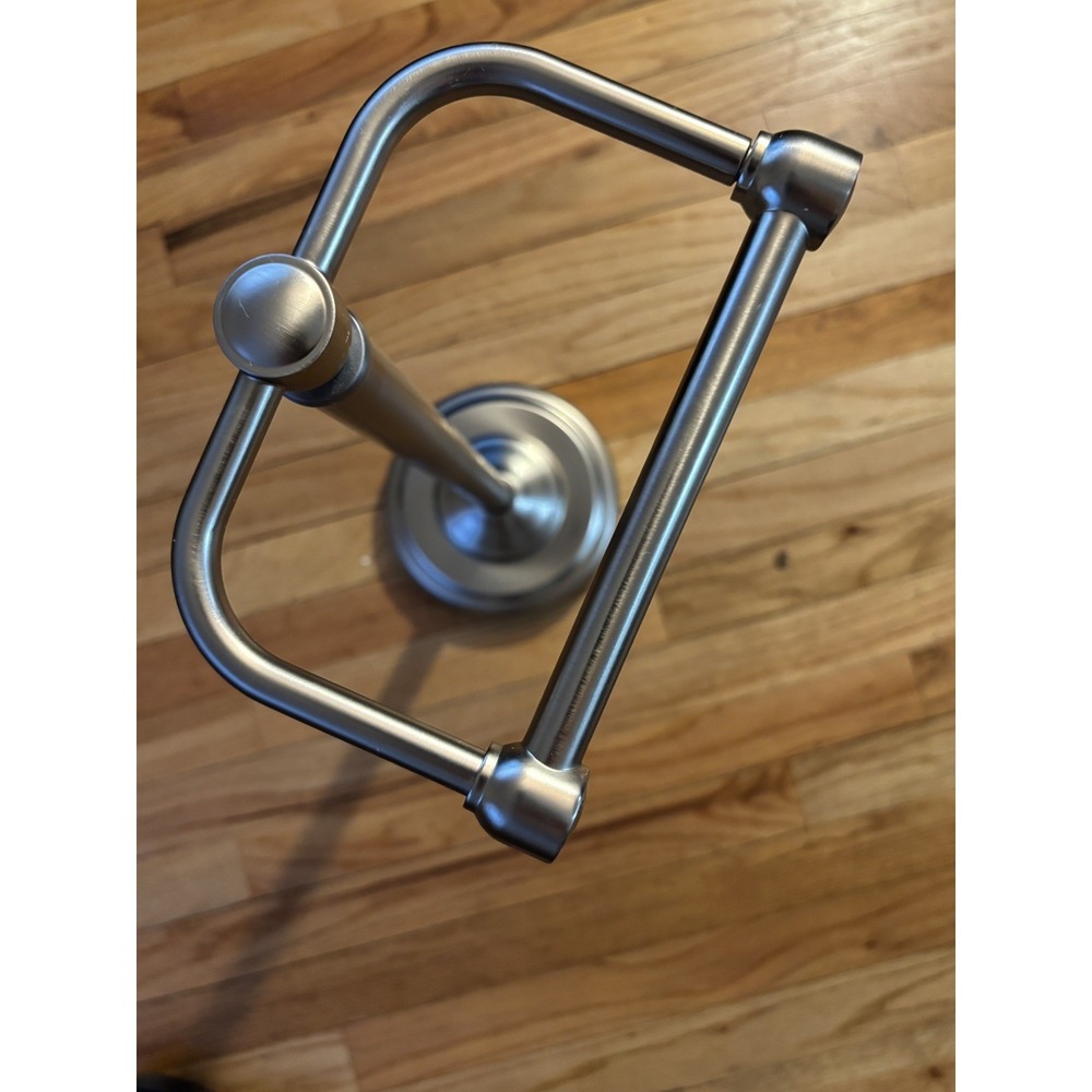 Kingston Vintage Free-Standing Toilet-Paper Holder Brushed Nickel (CC2008)
